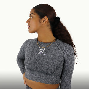 Ox Long Sleeve Crop Top
